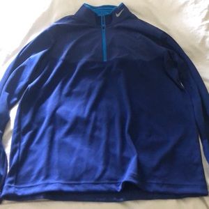 Nike Golf dri-fit blue quarterzip